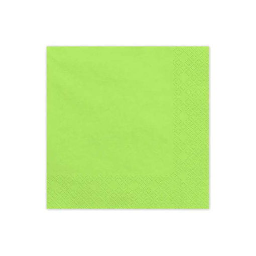 Picture of PAPER NAPKIN LIME 33X33CM - 20 PACK